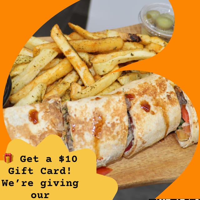 Meat Shawarma Sandwich.